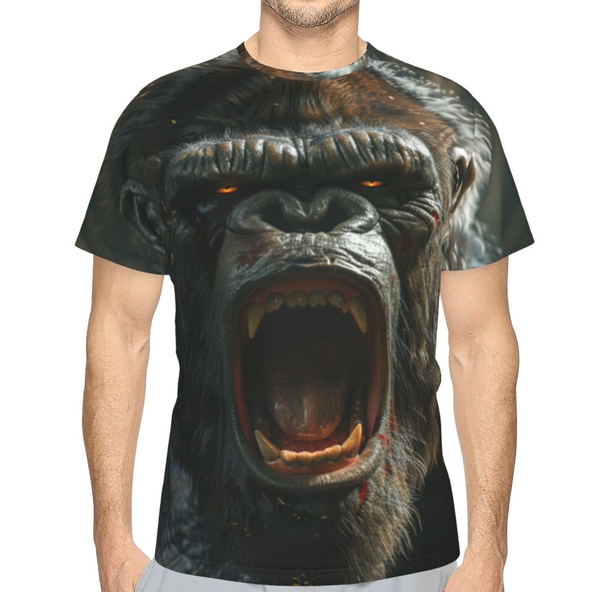 Roaring Gorilla Short Sleeve T-Shirt