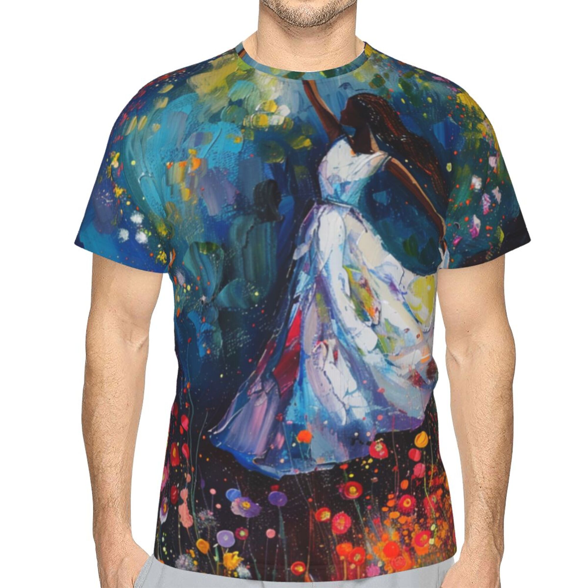 Men's Dreamy Dancer Art Graphic T-Shirt
