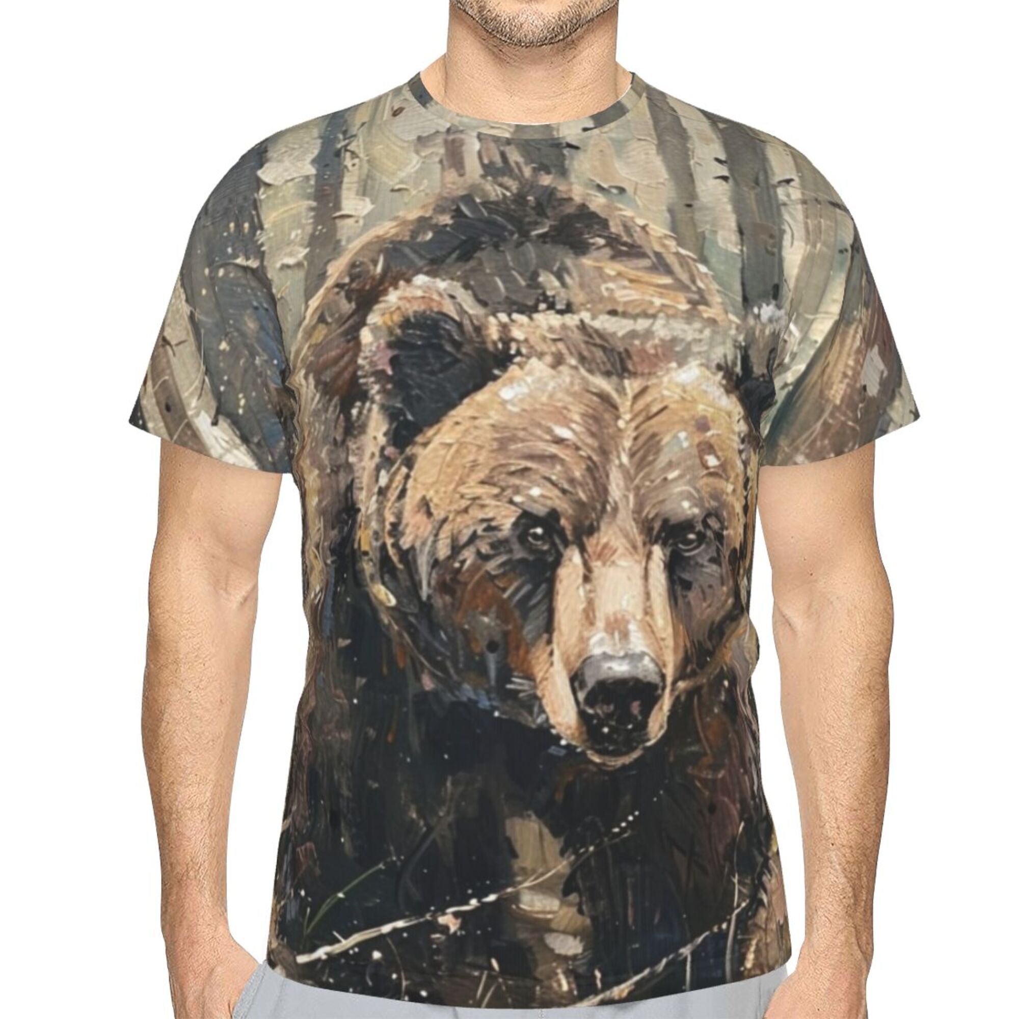 Nature Brown Bear Art T-Shirt