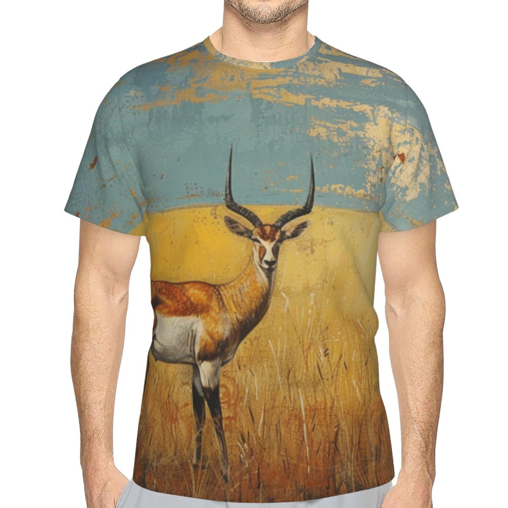 Vintage Savanna Gazelle Art T-Shirt