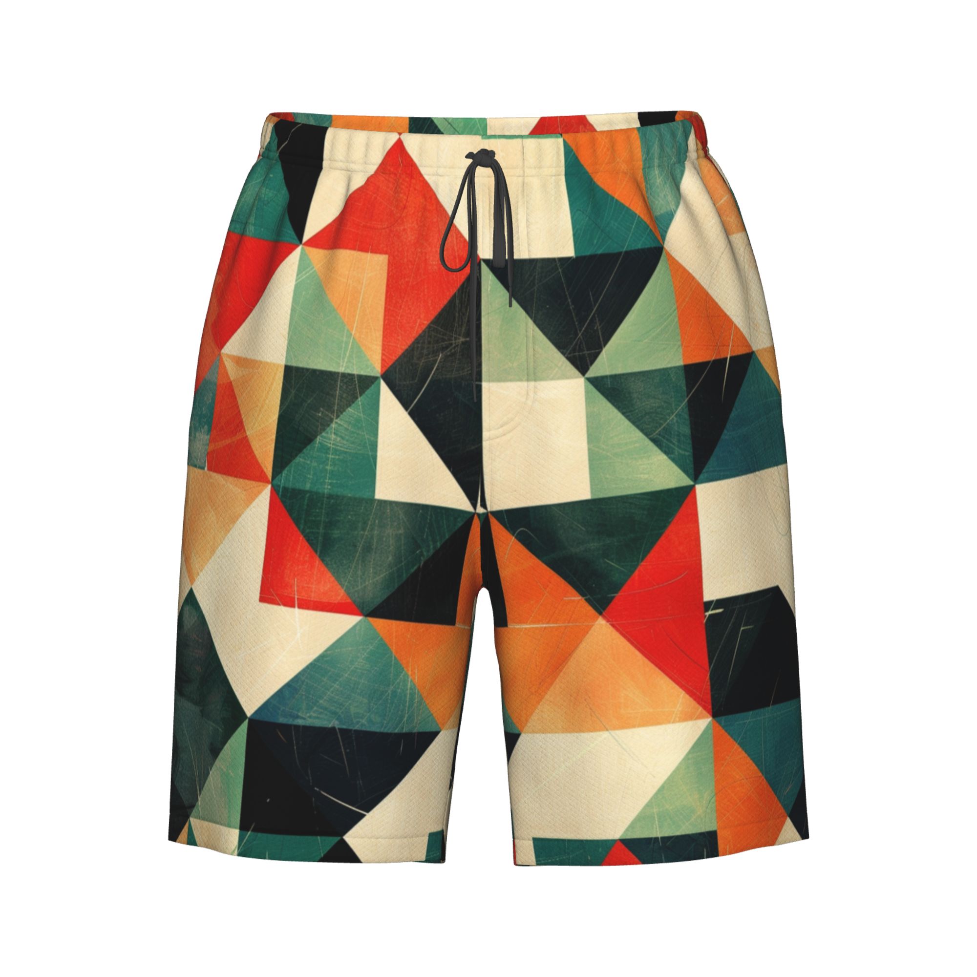 Geometric Pattern Men's Casual Shorts